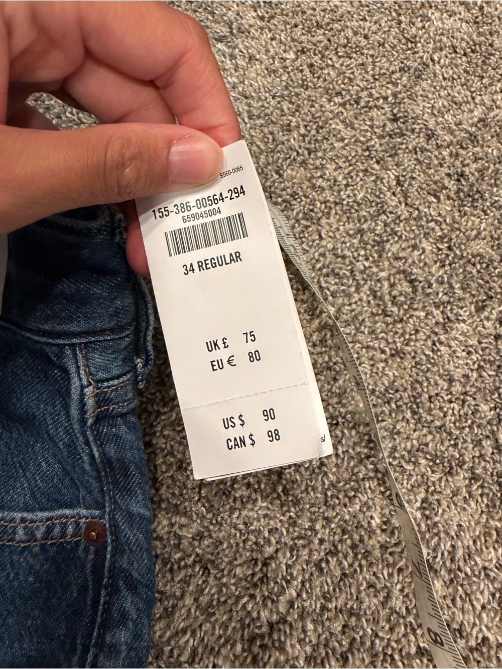 NWT abercrombie and fitch high rise wide leg jeans SIZE 34 - Picture 6 of 7